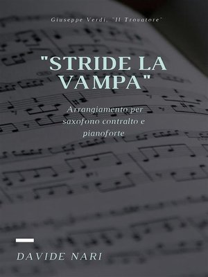 cover image of Stride la vampa (G. Verdi) per saxofono e pianoforte